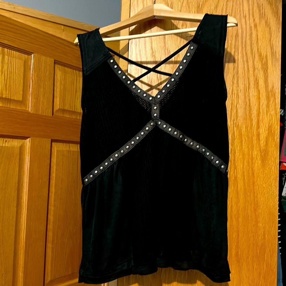 POL M Black Thermal tank top
